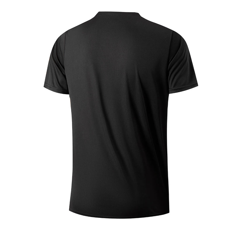 Camiseta Masculina em Seda Gelo de Secagem Rápida Respirável