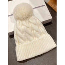 Gorro Feminino Grosso de Inverno com Pompom