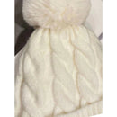 Gorro Feminino Grosso de Inverno com Pompom
