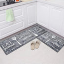 Kit 2 Tapetes de Cozinha Resistentes a Manchas Antiderrapantes