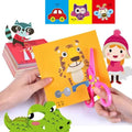 Kit com 48 Peças de Papel para Recorte e Atividades Manuais + Tesoura Infantil
