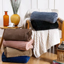 Kit com 2 Mantas Caneladas Aveludadas para Inverno