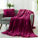 Kit com 2 Mantas Caneladas Aveludadas para Inverno