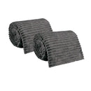 Kit com 2 Mantas Caneladas Aveludadas para Inverno