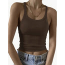 Regata Feminina Básica de Malha Canelada