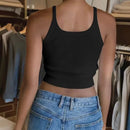 Regata Feminina Básica de Malha Canelada