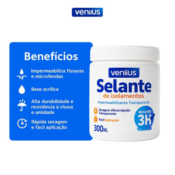 Selante Impermeável como Proteção Total contra Infiltrações e Vazamentos Veniius | 18 Litros