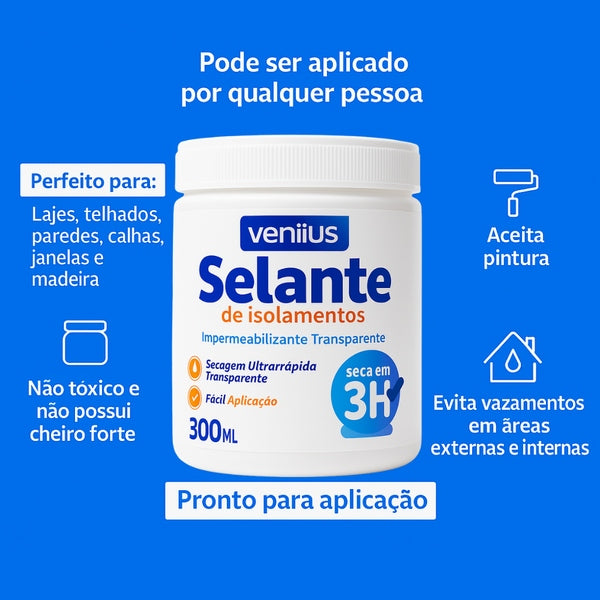 Selante Impermeável como Proteção Total contra Infiltrações e Vazamentos Veniius | 18 Litros