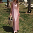 Vestido Feminino Elegante de Verão com Decote V