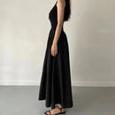 Vestido Feminino Longo Preto Elegante e Básico